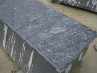 Blue stone flamed