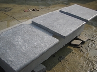 Blue stone flamed