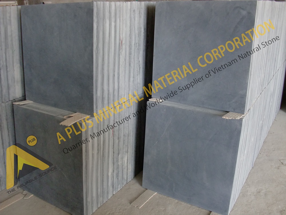 Blue stone scraped