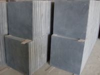 Blue stone scraped
