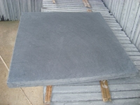 Blue stone scraped
