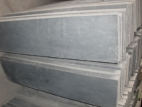 Blue stone scraped