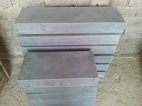 Blue stone scraped