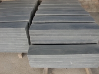 Blue stone scraped