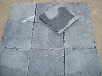 Blue stone tumbled